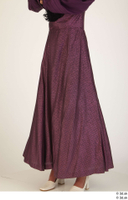  Photos Woman in Historical Dress 3 19th century Purple dress historical clothing lower body 0002.jpg